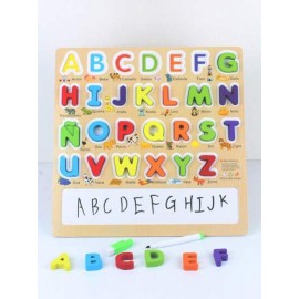 لوح بازل خشبي بحروف انجليزية للاطفال 