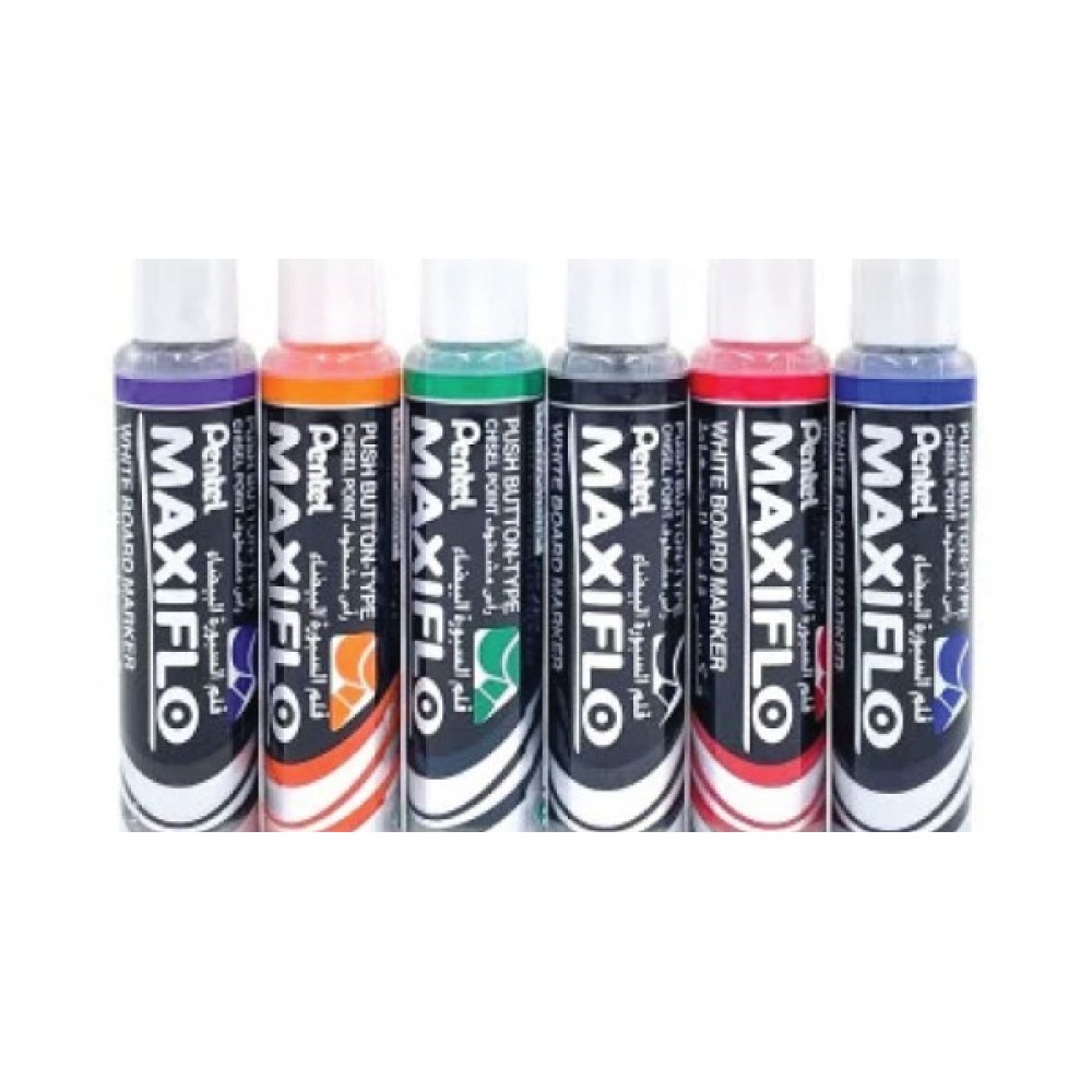 اقلام سبورة 6 لون ماكسي فلو قابل للمسح