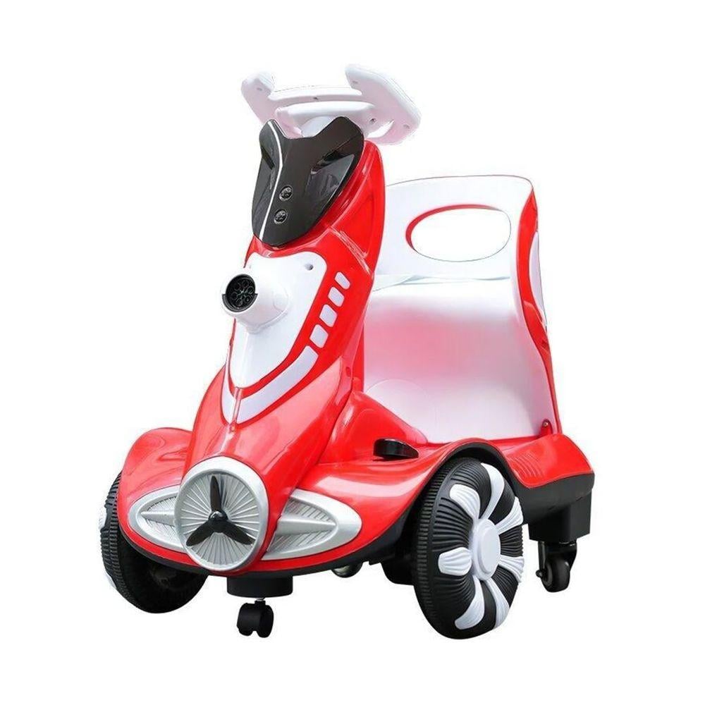 سكوتر كهربائي للأطفال بأضواء وفقاعات جذابة وجميلة قابل للشحن مع ريموت