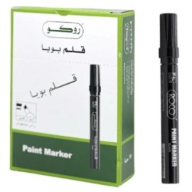 روكو قلم ماركر بويا برأس مشطوف اسود	