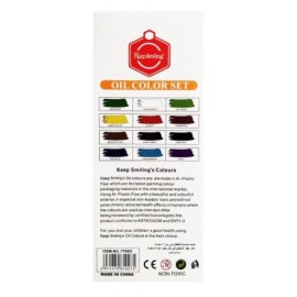 الوان زيتة عصار مع فرشاه تلوين - 12 لون من كيب سمايلينج 6 ملم