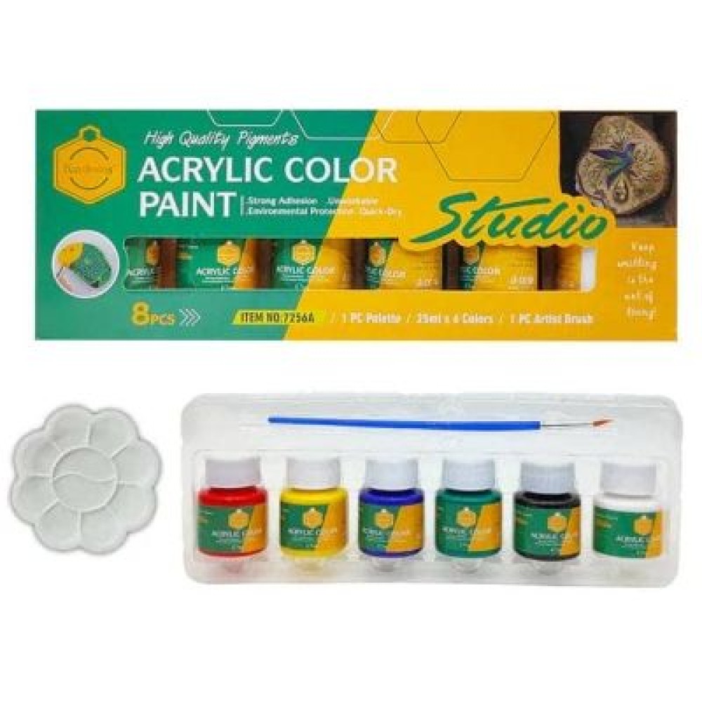 مجموعة الوان غواش غير سامة للرسم 6 الوان 25 ملم