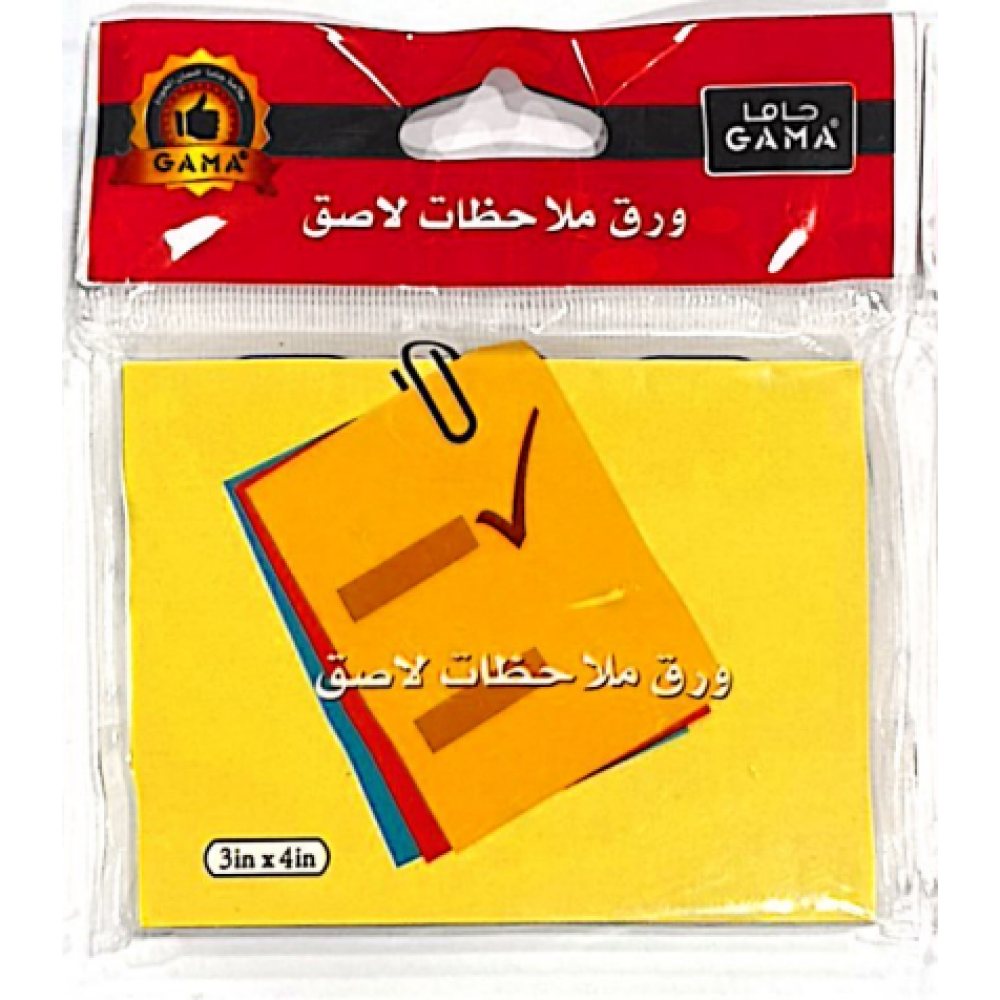 ورق ملاحظات اصفر ( 4 * 3 in ) 