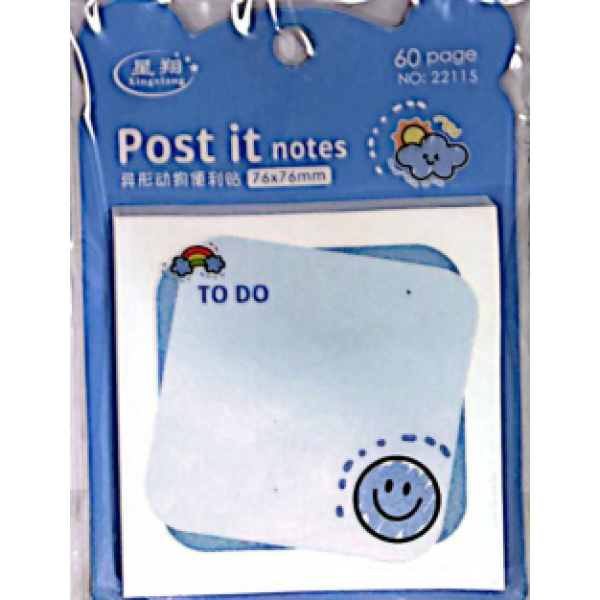 ورق ملاحظات ملون ( 3 * 3 in ) أشكال 60 ورقة