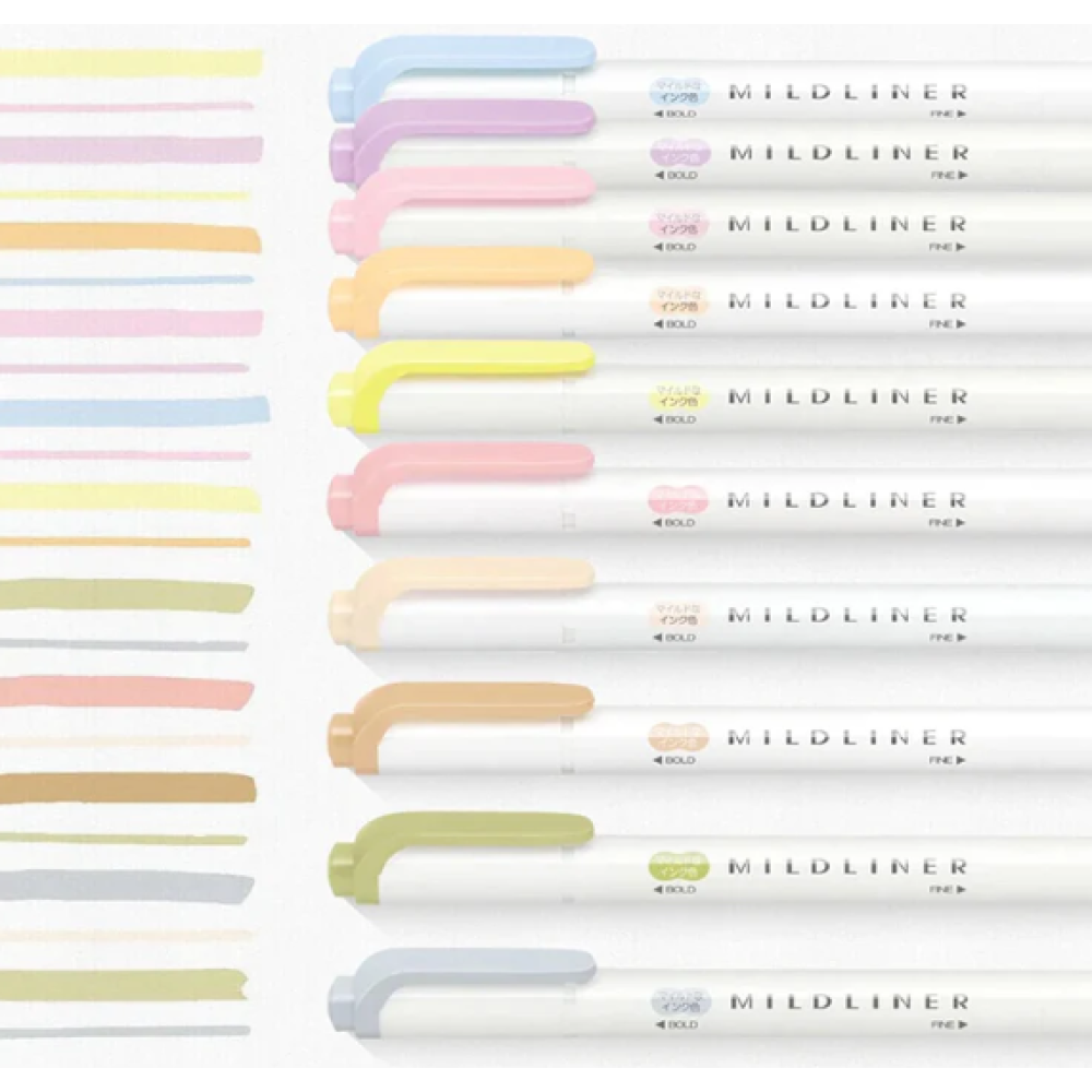 قلم محدد قلم مظهر ZEBRA MILDLINER DOUBLE