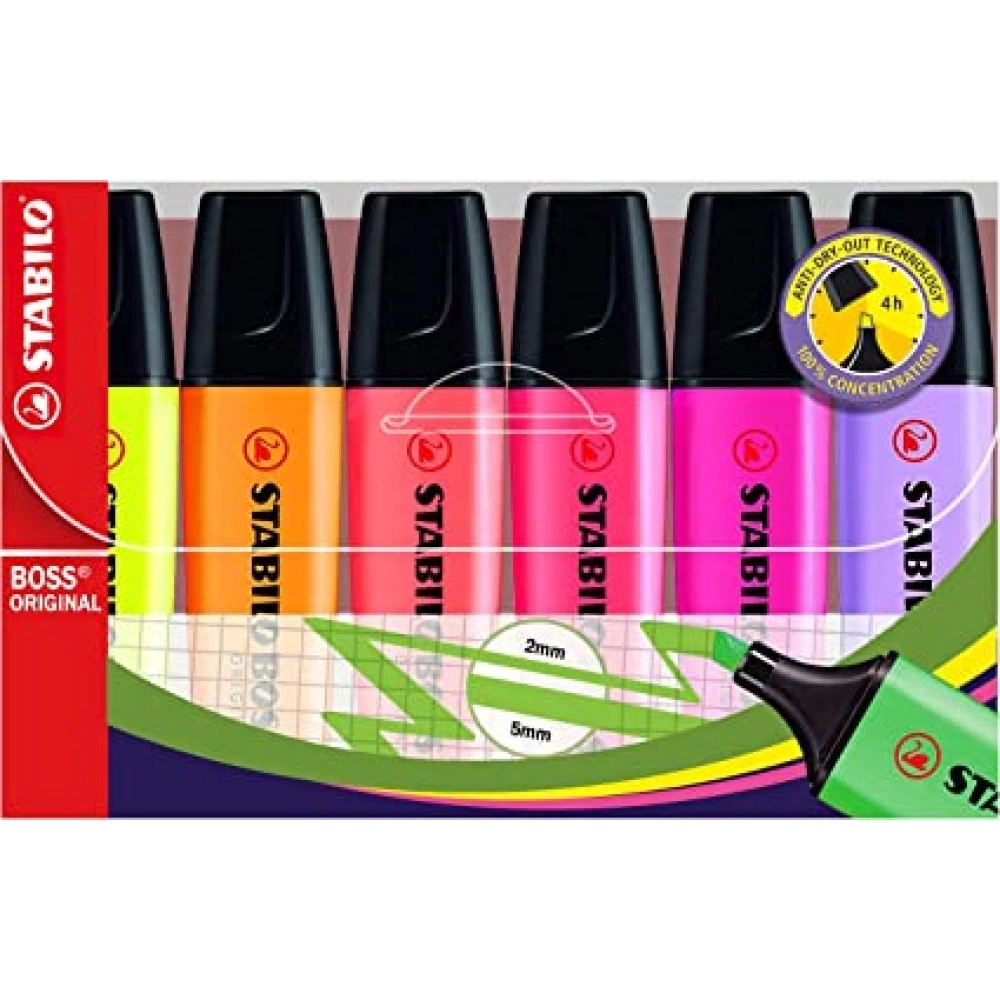 اقلام تظهير باستل 6 لون