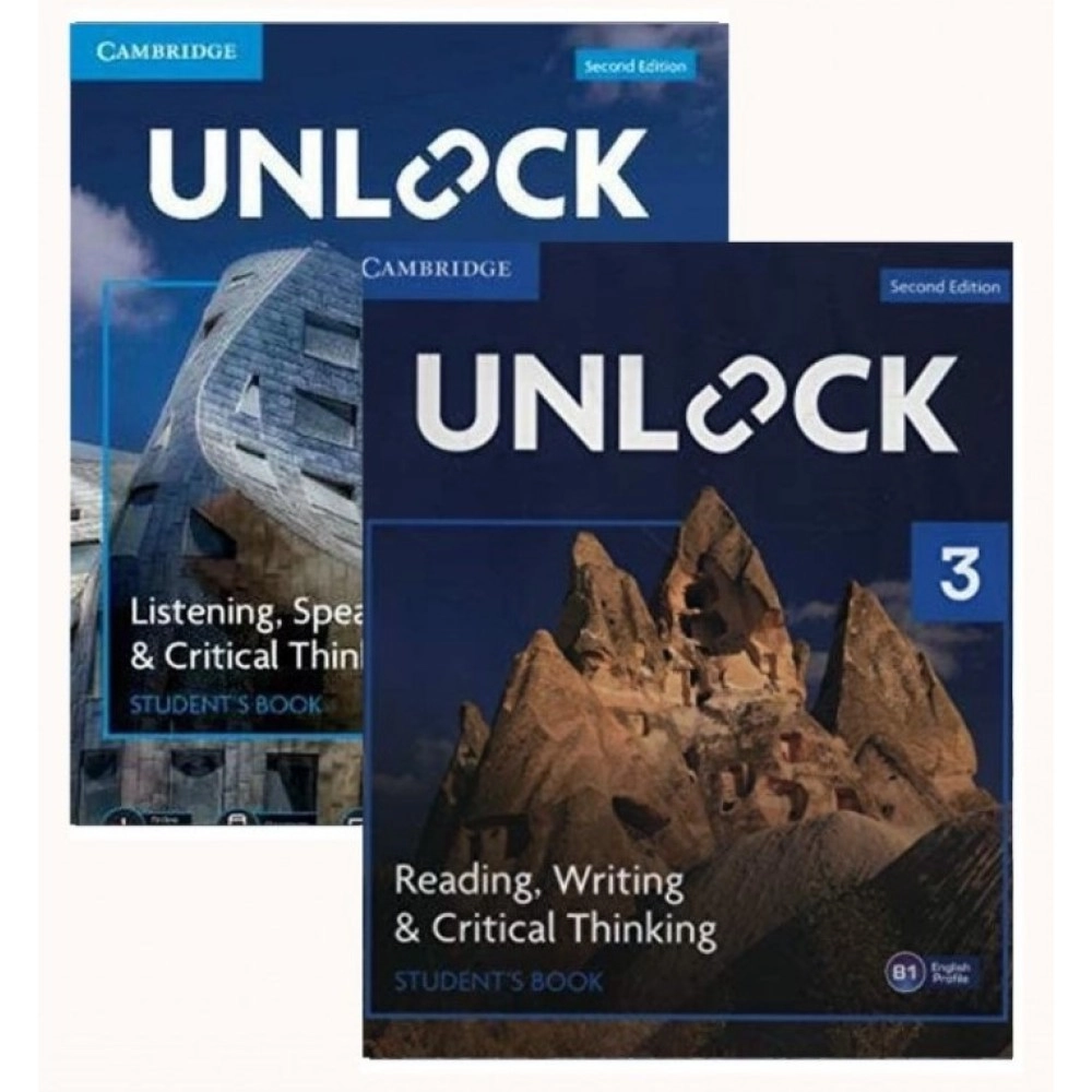 Unlock Level 3 (Reading .Writing + Listening . Speaking) Bundle SET