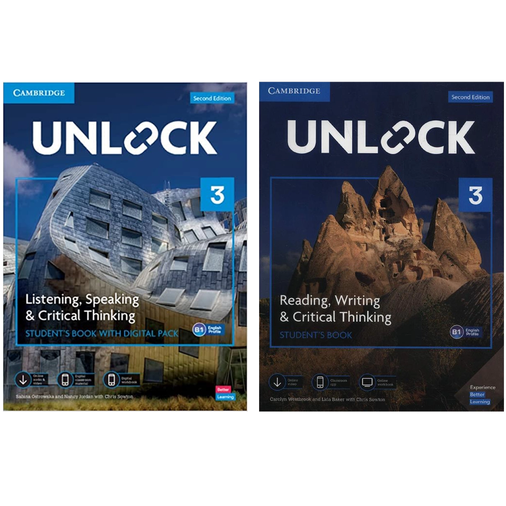 Unlock Level 3 set Reading, Writing, & Listening, Speaking
